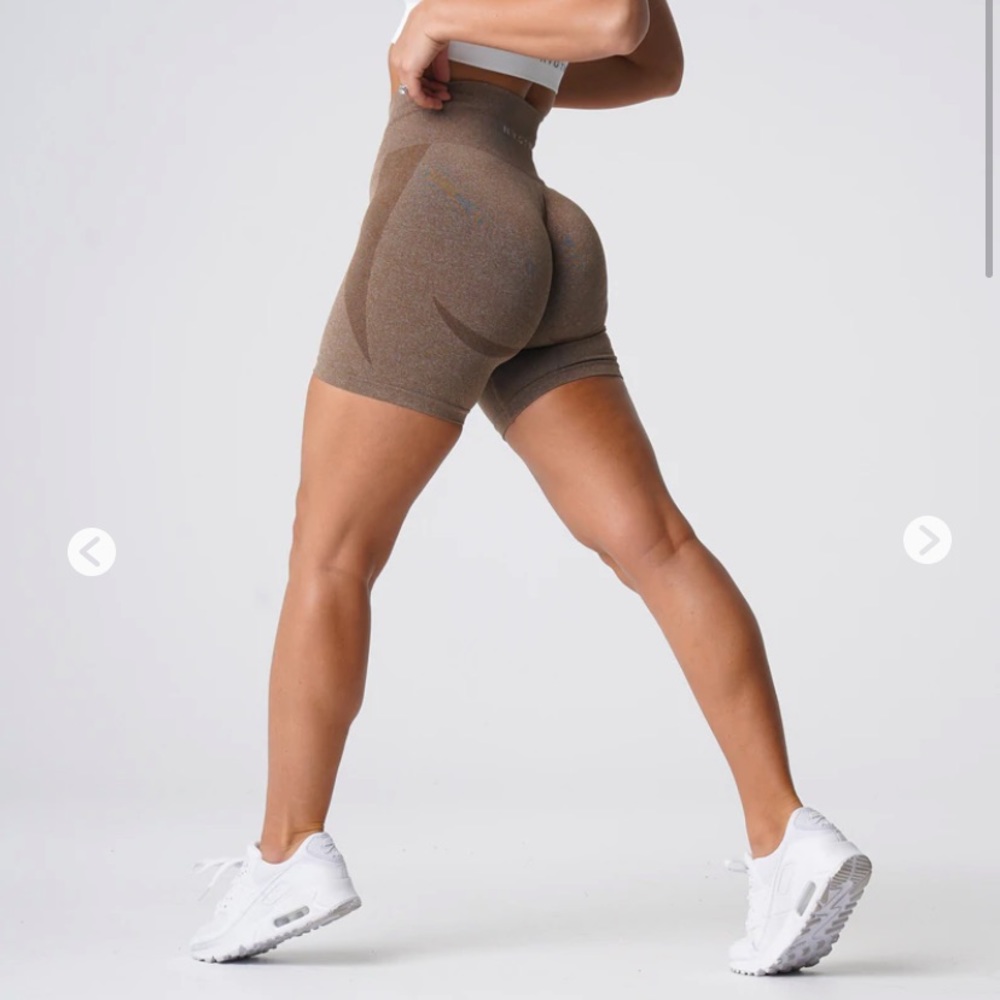 NVGTN Mocha Contour Seamless Shorts
